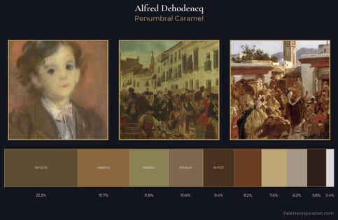 Alfred Dehodencq Palette 3 - Penumbral Caramel