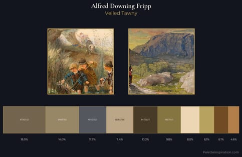Alfred Downing Fripp Palette 4 - Veiled Tawny