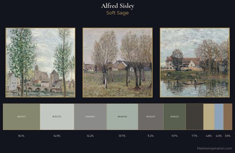 Alfred Sisley Palette 6