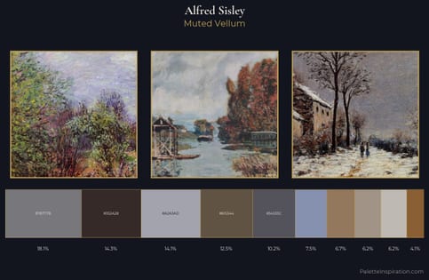 Alfred Sisley Palette 13
