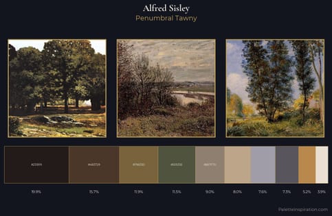 Alfred Sisley Palette 14