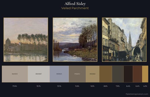 Alfred Sisley Palette 19