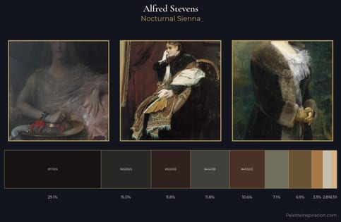 Alfred Stevens Palette 9 - Nocturnal Sienna