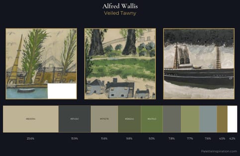 Alfred Wallis Palette 2 - Veiled Tawny