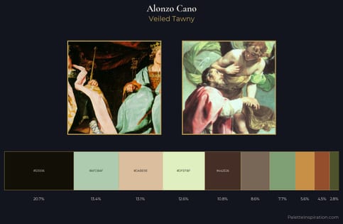 Alonzo Cano Palette 2 - Veiled Tawny