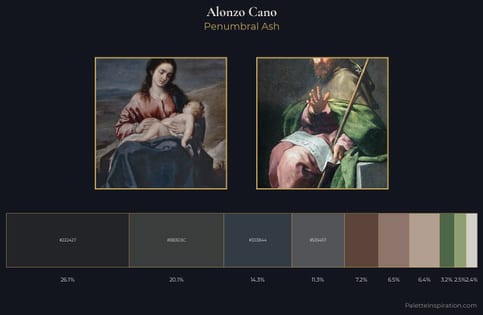Alonzo Cano Palette 3 - Penumbral Ash