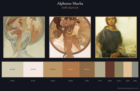 Alphonse Mucha Palette 1