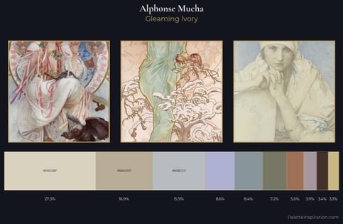 Alphonse Mucha Palette 2