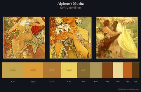 Alphonse Mucha Palette 7