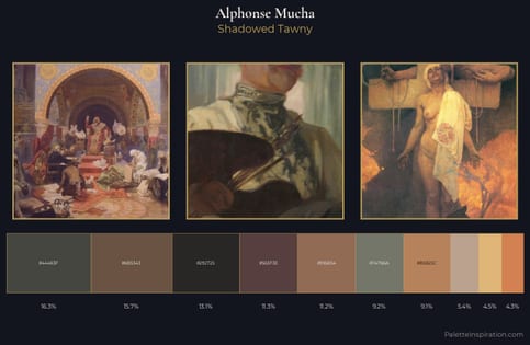Alphonse Mucha Palette 10