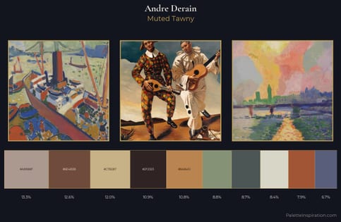Andre Derain Palette 3 - Muted Tawny