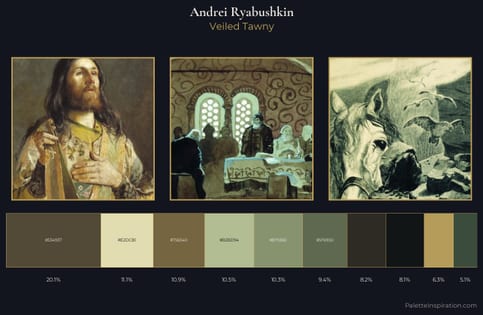 Andrei Ryabushkin Palette 5 - Veiled Tawny