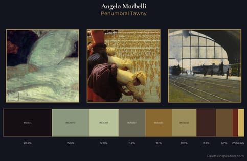 Angelo Morbelli Palette 6 - Penumbral Tawny