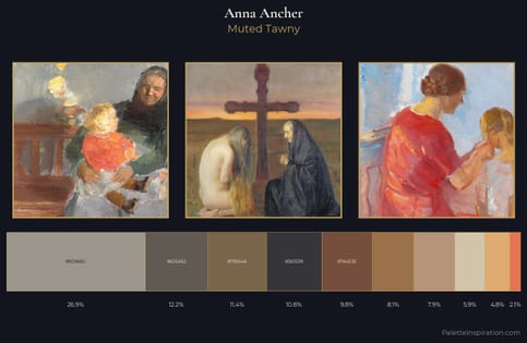 Anna Ancher Palette 4 - Muted Tawny