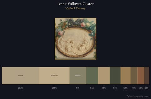 Anne Vallayer-Coster Palette 3 - Veiled Tawny