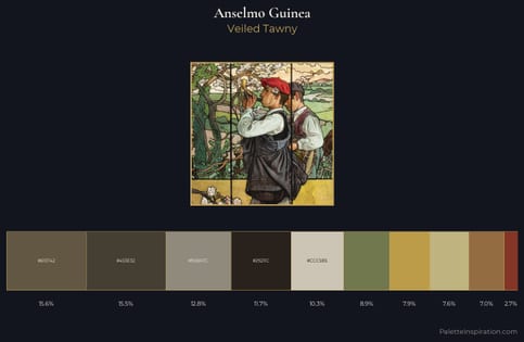 Anselmo Guinea Palette 1 - Veiled Tawny