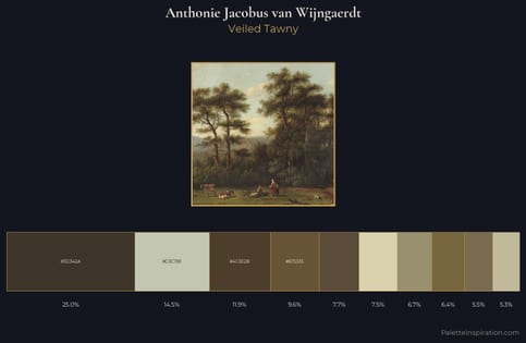 Anthonie Jacobus van Wijngaerdt Palette 5 - Veiled Tawny