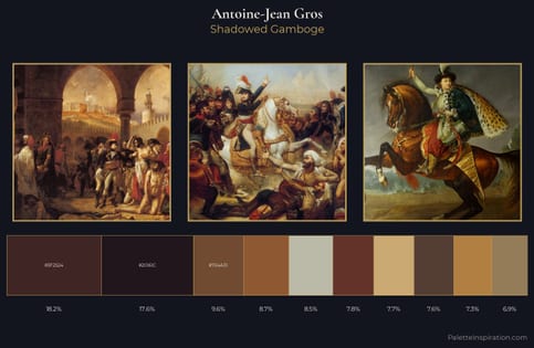 Antoine-Jean Gros Palette 5 - Shadowed Gamboge
