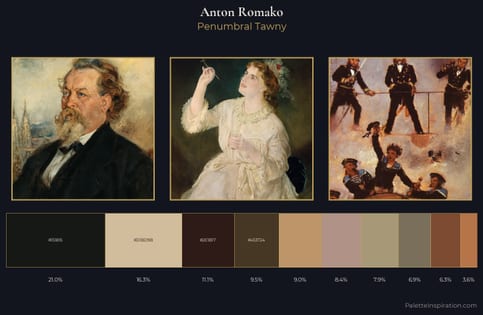 Anton Romako Palette 8 - Penumbral Tawny