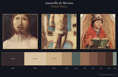 Antonello da Messina Palette 4 - Muted Tawny