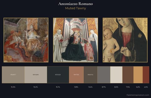 Antoniazzo Romano Palette 4 - Muted Tawny