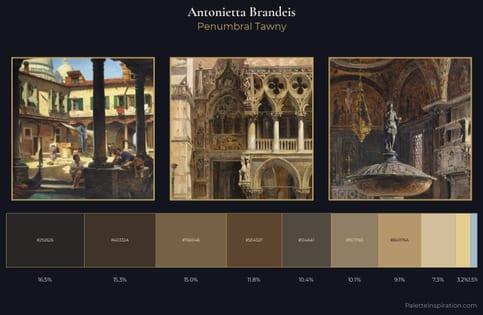 Antonietta Brandeis Palette 7 - Penumbral Tawny