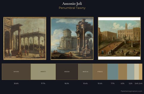 Antonio Joli Palette 3 - Penumbral Tawny