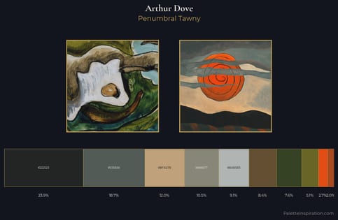 Arthur Dove Palette 6 - Penumbral Tawny