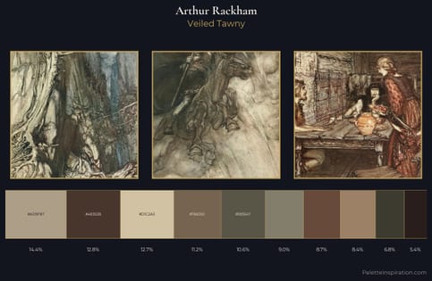 Arthur Rackham Palette 12 - Veiled Tawny