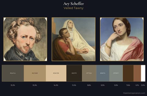 Ary Scheffer Palette 1 - Veiled Tawny