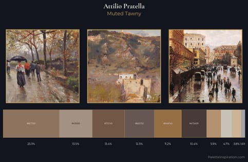 Attilio Pratella Palette 1 - Muted Tawny