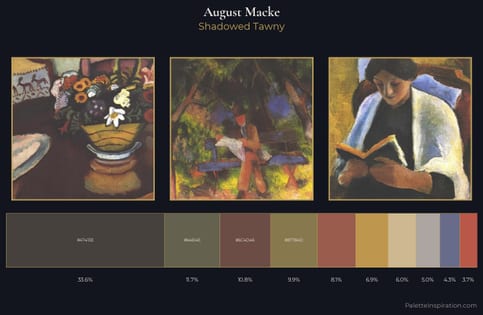 August Macke Palette 9 - Shadowed Tawny