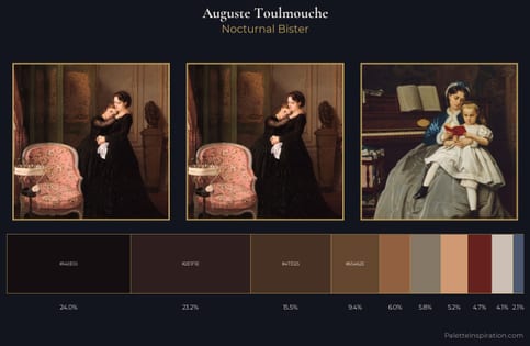 Auguste Toulmouche Palette 5 - Nocturnal Bister