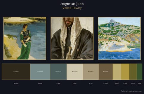 Augustus John Palette 5 - Veiled Tawny