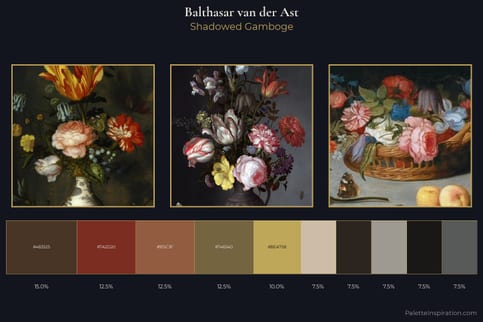 Balthasar van der Ast Master Palette - Shadowed Gamboge