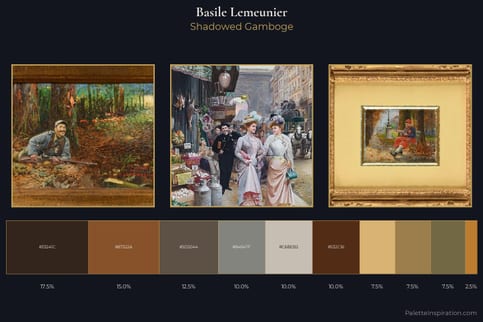 Basile Lemeunier Master Palette - Shadowed Gamboge
