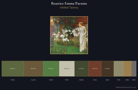Beatrice Emma Parsons Palette 1 - Veiled Tawny
