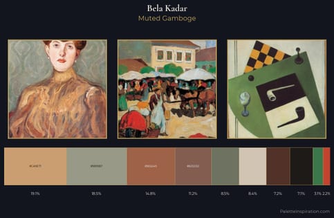 Bela Kadar Palette 3 - Muted Gamboge