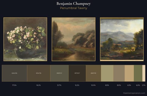 Benjamin Champney Palette 3 - Penumbral Tawny