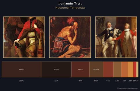 Benjamin West Palette 10 - Nocturnal Terracotta
