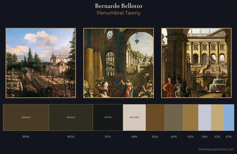 Bernardo Bellotto Palette 11 - Penumbral Tawny