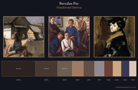 Bertalan Por Palette 4 - Shadowed Sienna