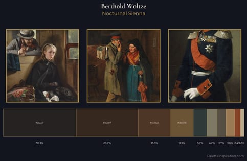 Berthold Woltze Palette 3 - Nocturnal Sienna