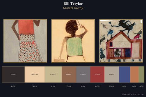 Bill Traylor Master Palette - Muted Tawny
