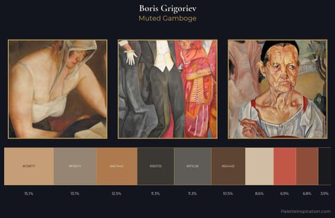 Boris Grigoriev Palette 6 - Muted Gamboge