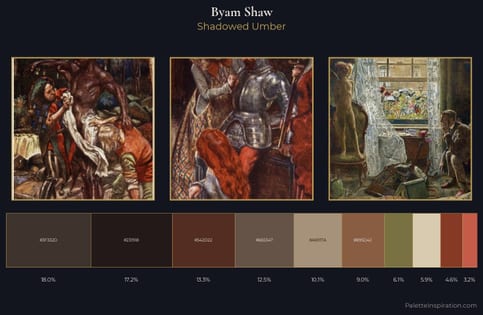 Byam Shaw Palette 5 - Shadowed Umber