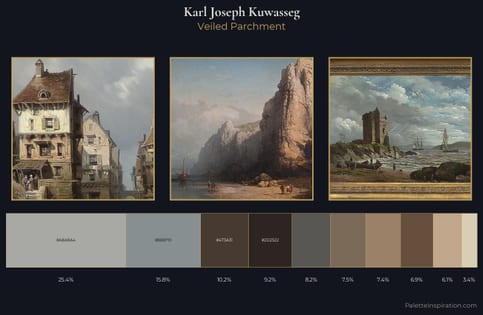 Karl Joseph Kuwasseg Palette 4 - Veiled Parchment