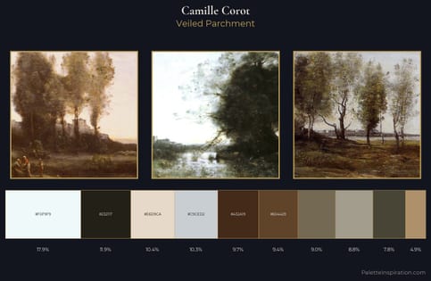 Camille Corot Palette 4 - Veiled Parchment