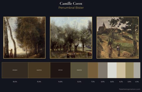 Camille Corot Palette 14 - Penumbral Bister