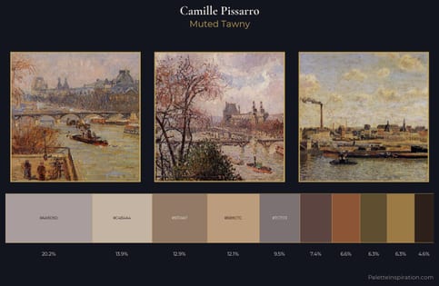 Camille Pissarro Palette 17 - Muted Tawny
